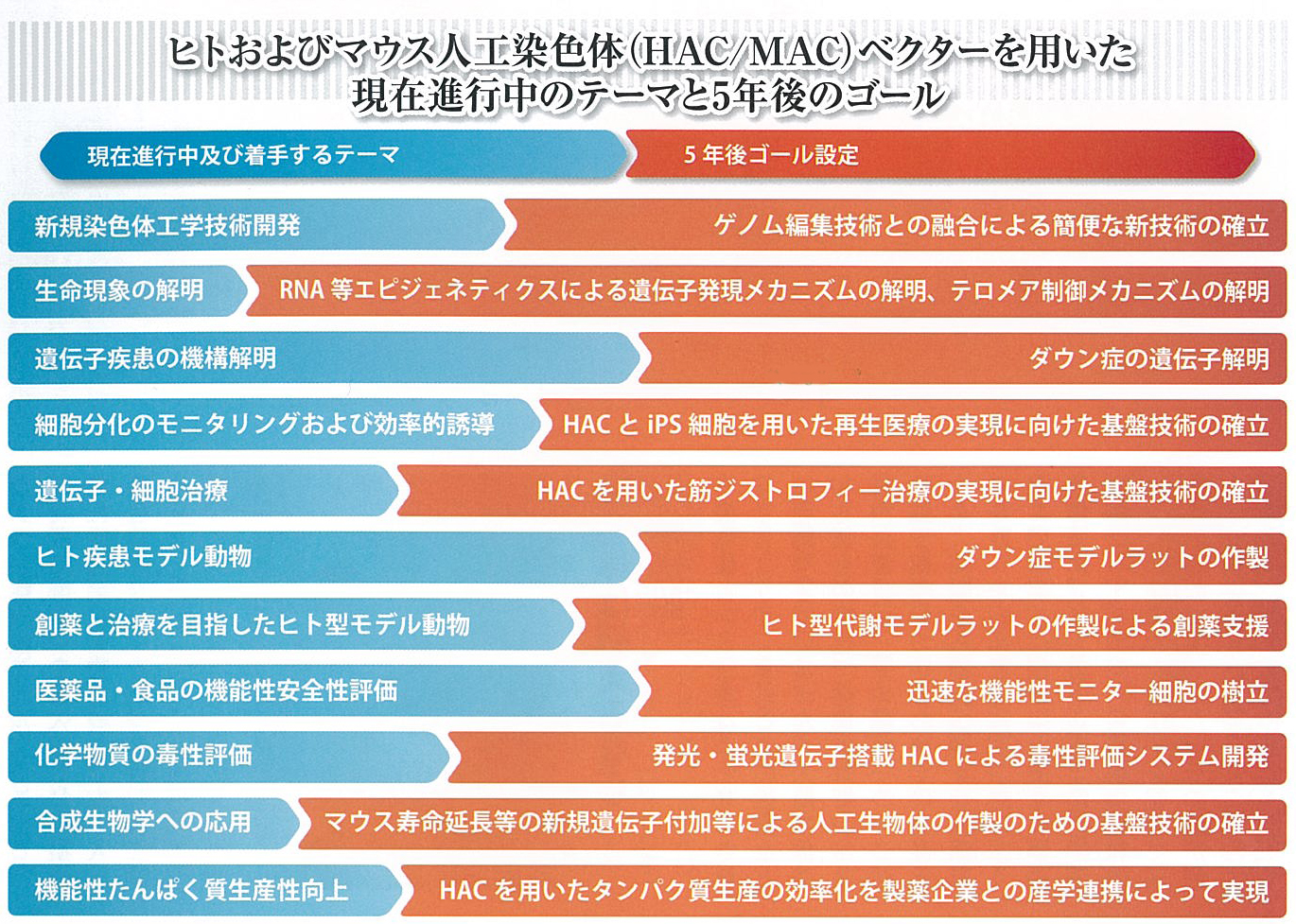 現在テーマと5年後のゴール