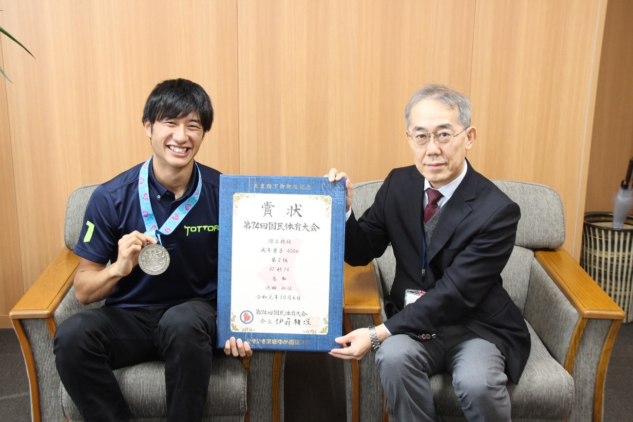 011023　陸上競技部 池田君