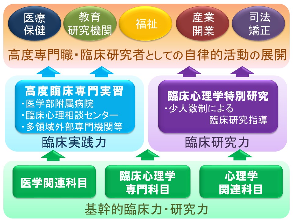 臨床心理学専攻・大学院生成長モデル