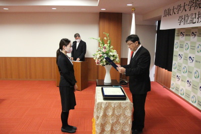 トップ > 新着情報 学位記授与式①